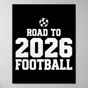 Weg zum Fußballel 2026 Lustiger Fußballfan Poster