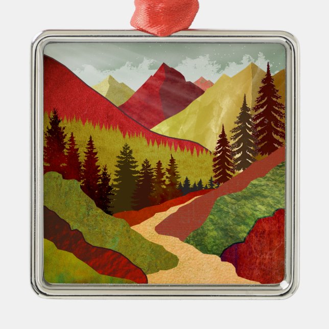 Weg zum Himmel Ornament Aus Metall (Vorne)