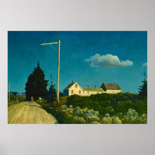 Weg zum Jones House von Newell Convers Wyeth Poster (Vorne)