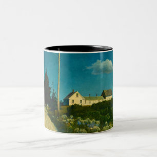 Weg zum Jones House von Newell Convers Wyeth Zweifarbige Tasse