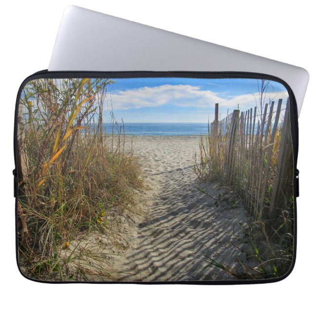 Weg zum Strand Laptopschutzhülle (Vorderseite)