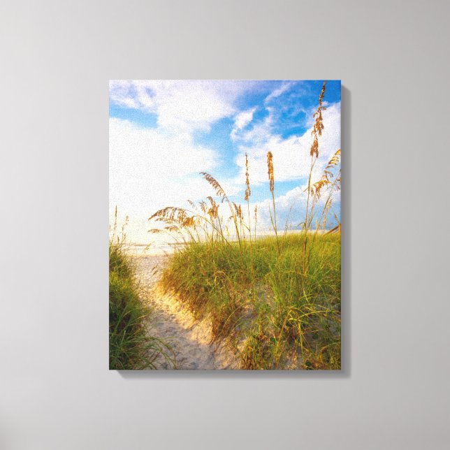 Weg zum Strand Leinwanddruck (Vorderseite)