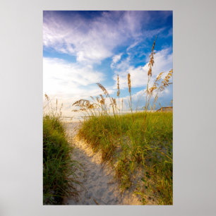 Weg zum Strand Poster