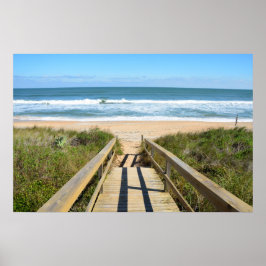 Weg zum Strand Poster