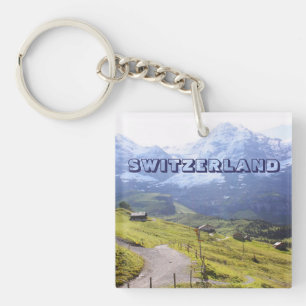 Weg, zum zu schneien Berg Schlüsselanhänger