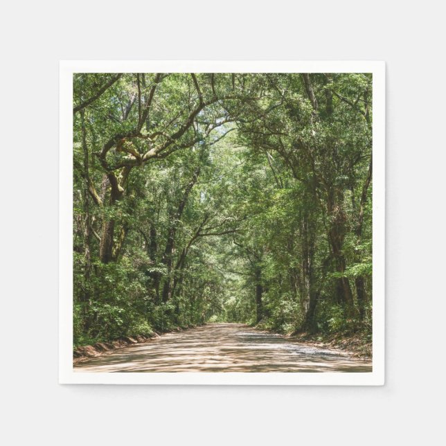 Weg zur Angel-Eiche Serviette (Vorderseite)