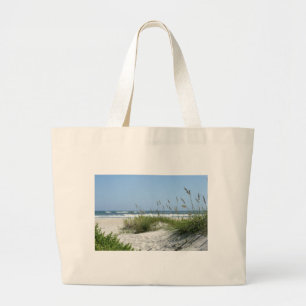 Weg zur Meer-Ocracoke Insel Jumbo Stoffbeutel