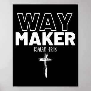 Wegbereiter Jesaja 42_16 Christliches Premium-T-Sh Poster
