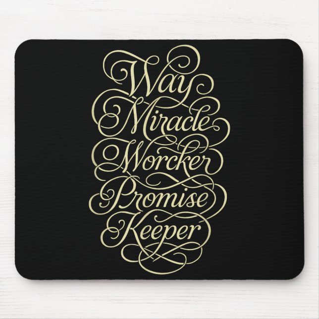 Wegbereiter Wunderwirker Verlässlicher  Mousepad (Vorne)