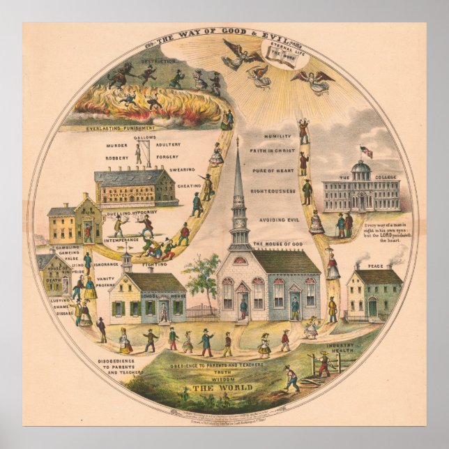 "Wege des Guten und des Bösen" Poster (Vorne)