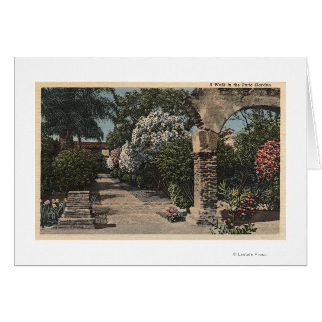 Wege des Patio Mission Garden (Vorderseite (Horizontal))