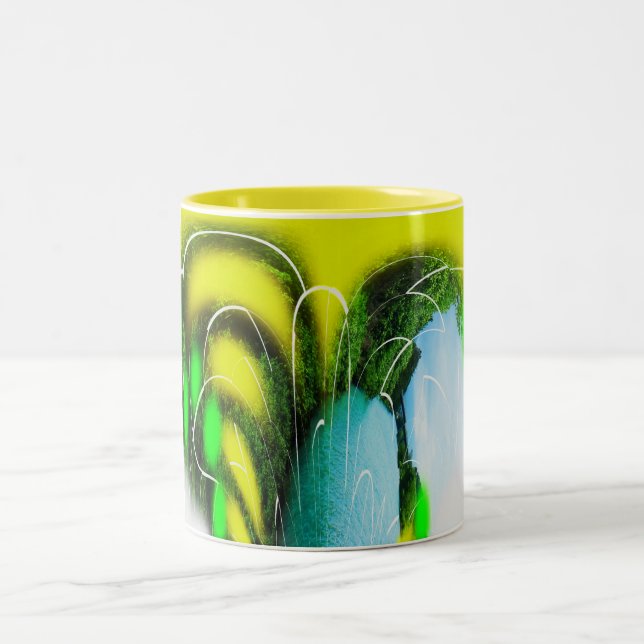 Wege in der Natur Zweifarbige Tasse (Mittel)