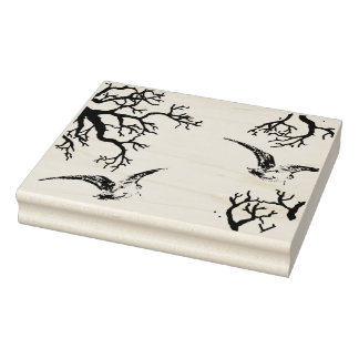 wegen des Anfalls in volo tra i rami Gummistempel