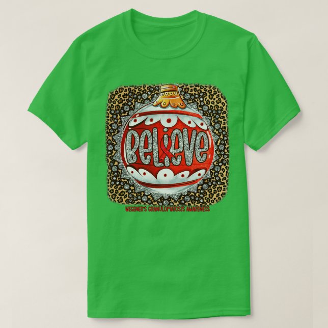 Wegeners Granulomatose Bewusstsein Glaube Ornament T-Shirt (Design vorne)