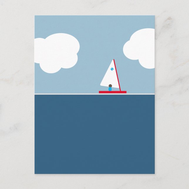 wegsegeln postkarte (Vorderseite)