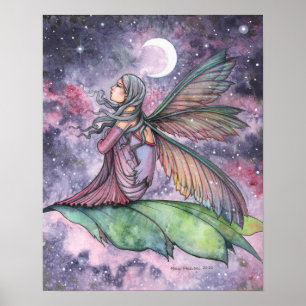 Wegtreibend Feen-Aquarell Molly Harrison Kunst Poster