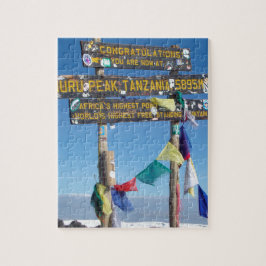 Wegweiser auf dem Gipfel von Kilimanjaro kenya