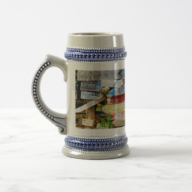 Wegweiser Bierglas (Links)
