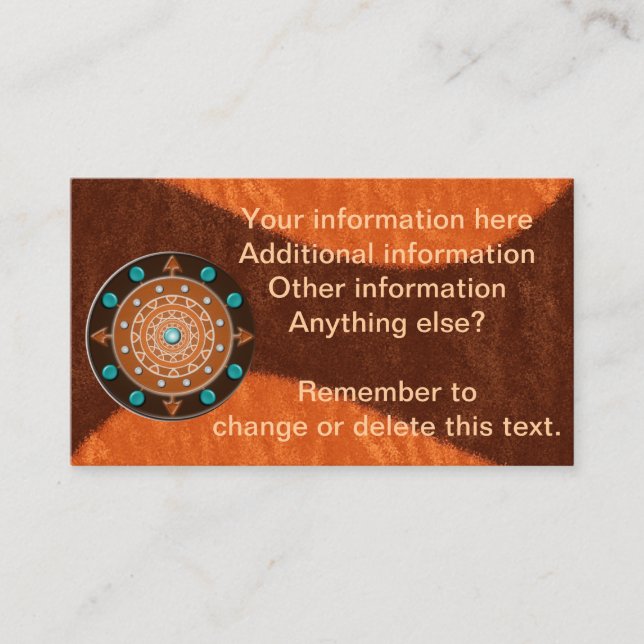 Wegweiser für Visitenkarten Begleitkarte (Vorderseite)