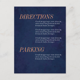 Wegweiser, Informationen, Set Hochzeiten Begleitkarte