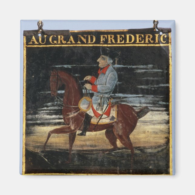 Wegweiser mit Frederick the Great auf Horseend Magnet (Vorne)