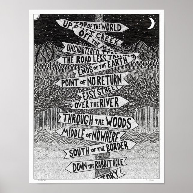 Wegweiser Nr. 2 Poster (Vorne)