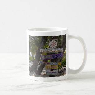 Wegweiser Rum Point Grand Cayman Kaffeetasse