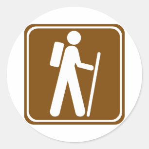 Wegweiser Runder Aufkleber