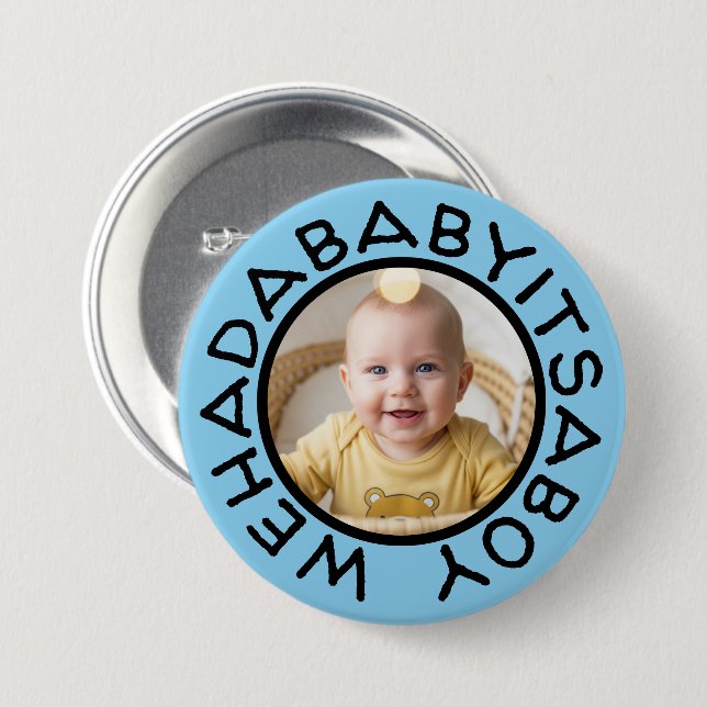 Wehadabyitsaboyitsaboys lustiger Text aus alten Ze Button (Vorne & Hinten)