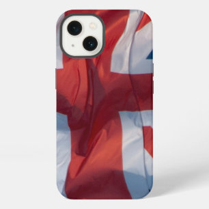 Wehende Flagge von Großbritannien iPhone Hülle