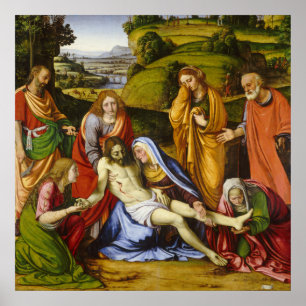 Wehklage durch Andrea Solario Poster