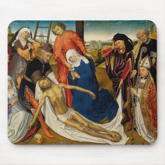 Wehklage über totem Christus, C. 1460-1464 Mousepad (Vorne)