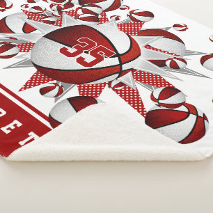 Weibchen-Basketballstars personalisiert Sherpadecke