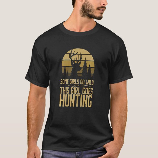 Weibchen dieses Mädchen wird Jagdsaison für Hirsch T-Shirt (Vorderseite)