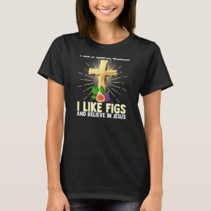 Weibchen, einfache Frauen mögen Feigenbildung und T-Shirt
