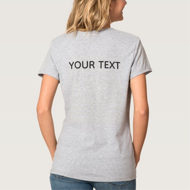 Weibchen Elegante T - Shirt hinzufügen Zurück Desi (Rückseite)