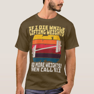 Weibchen Fitness Instructor Gym Lifting Weight Ret T-Shirt