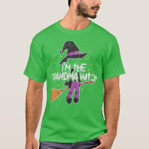 Weibchen Ich bin die Oma Hexengroßmutter Halloween T-Shirt
