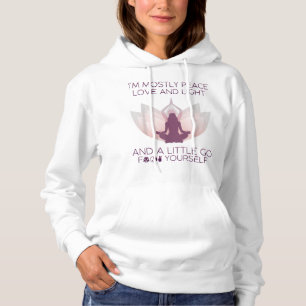 Weibchen Ich bin meistens Liebe und Licht & ein bi Hoodie