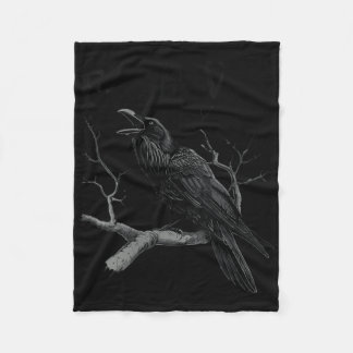 Weibchen Schwarzer Schnitt, F-caw-f Funny Black Bi Fleecedecke