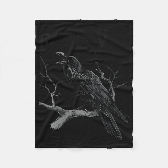 Weibchen Schwarzer Schnitt, F-caw-f Funny Black Bi Fleecedecke (Vorderseite)