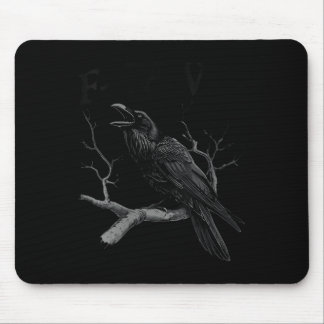 Weibchen Schwarzer Schnitt, F-caw-f Funny Black Bi Mousepad