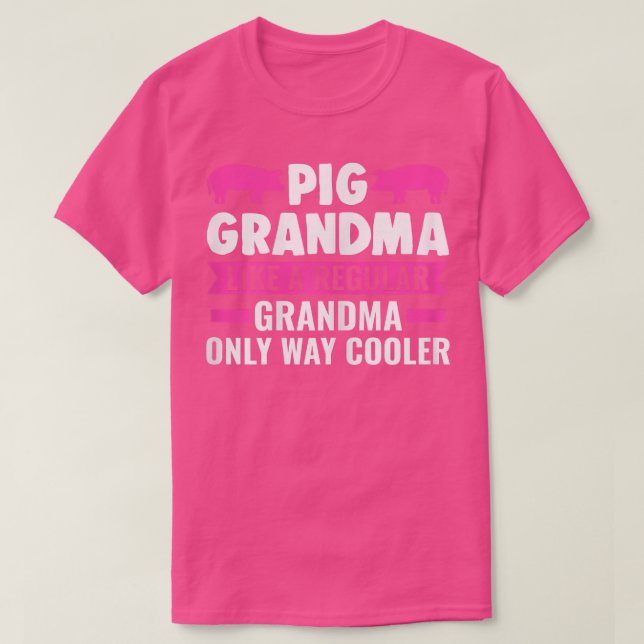 Weibchen Schweinegrippe wie normale Oma Schweine 5 T-Shirt (Design vorne)
