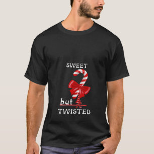 Weibchen süß, aber weich Weihnachten Funny Candy C T-Shirt