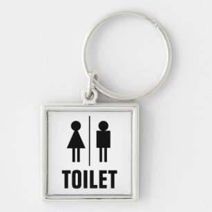 Weiblich gender WC toilet public restroom Schlüsselanhänger