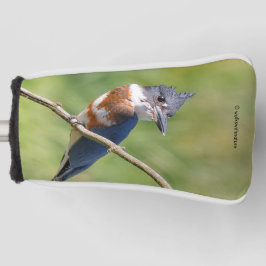 Weiblich gezogener Kingfisher Ausgesteift an der L Golf Headcover