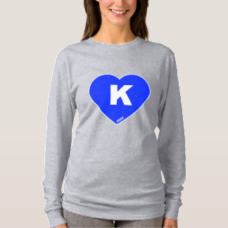 Weiblich-weißer, langärmeliger T - Shirt