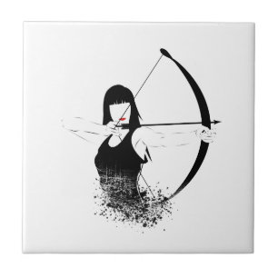 Weibliche Archer Fliese