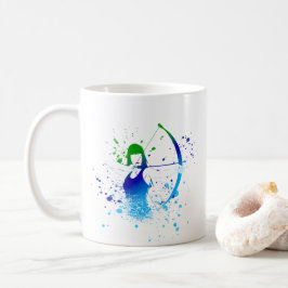 Weibliche Archer Kaffeetasse