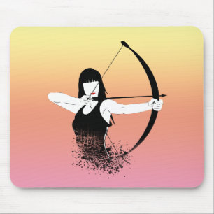 Weibliche Archer Mousepad